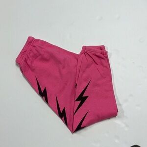 Aviator Nation Pink and Black Track Pants